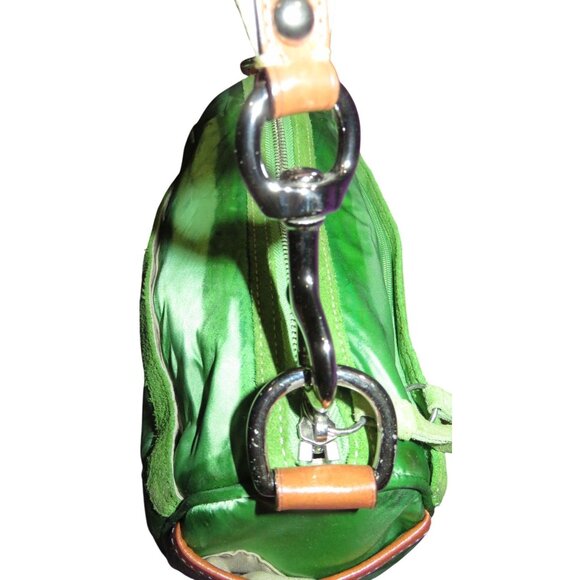 Coach 2006 Legacy Hampton Soho Top Handle Demi Baguette in Green Satin - Picture 14 of 14